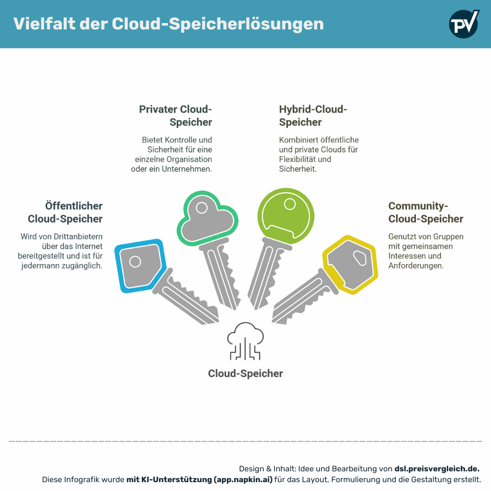 Vielfalt der Cloud-Speicherlösungen